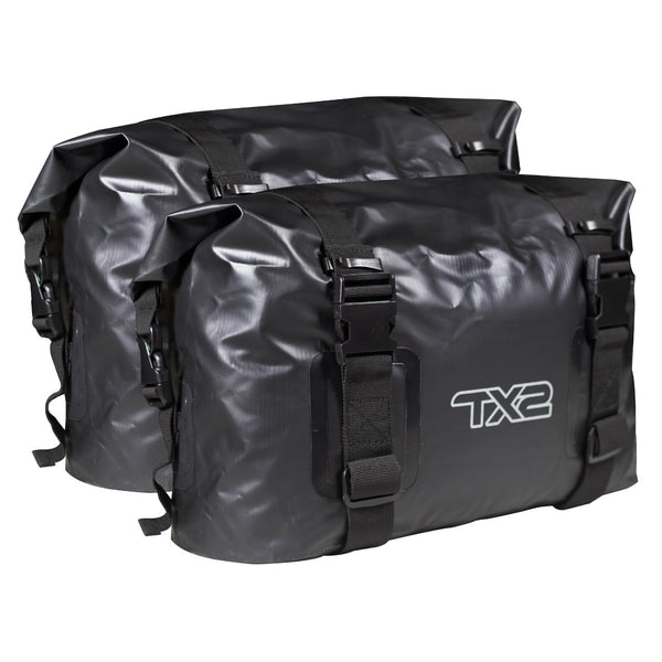 Maletas Laterales Impermeables Techx2 Mod. Dr08 25Lts Negro