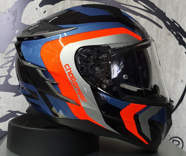 Casco LS2 Challenger Galactic Azul/Nja Fluo FF327 - Moto Helmets  -  - Cascos, Integrales