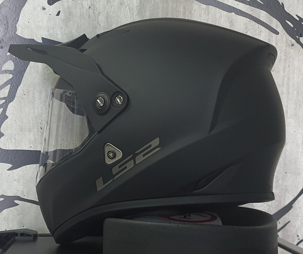 Casco LS2 Streetfighter MX419 Solid Negro Mate - Moto Helmets  -  - Cascos, Doble Propósito, Integrales
