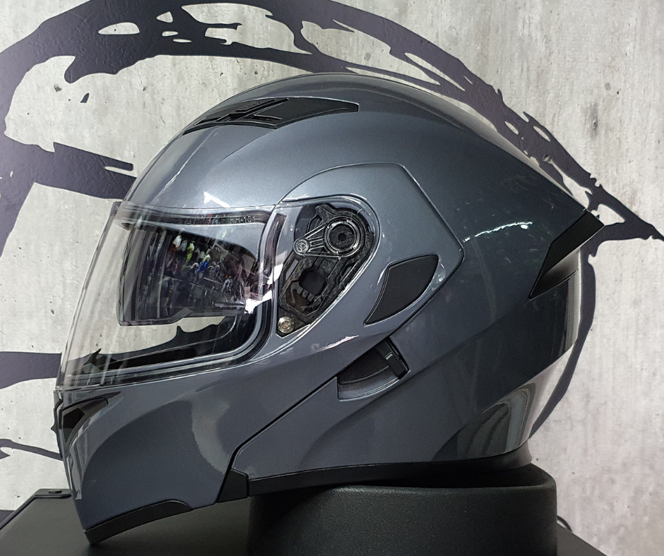 Casco Abatible R7 Unscarred Gris - Moto Helmets  -  - Abatibles, Cascos, Equipamento Mujer, Modulares