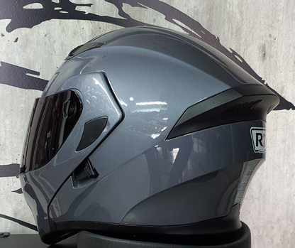 Casco Abatible R7 Unscarred Gris - Moto Helmets  -  - Abatibles, Cascos, Equipamento Mujer, Modulares