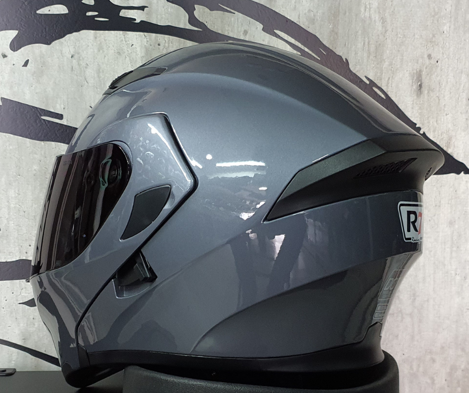 Casco Abatible R7 Racing Unscarred Doble Mica Gris – Moto Helmets ...