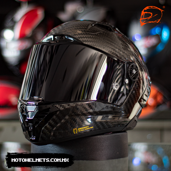 Casco Integral Ls2 Thunder Solid Carbon Ff805