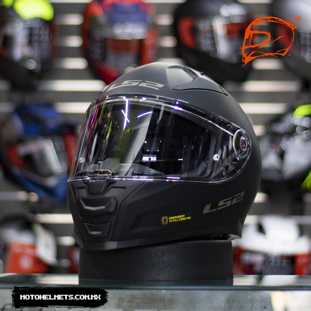 Casco Integral LS2 Vector II Solid Negro Mate FF811