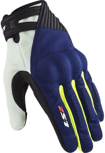 Guantes LS2 Dart 2 Azul / Amarillo - Moto Helmets  -  - Equipo, guantes
