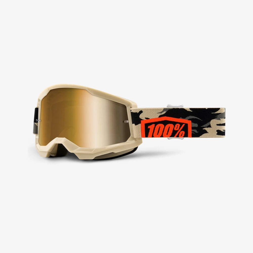 Goggle 100 STRATA 2 Oro Lente Espejo