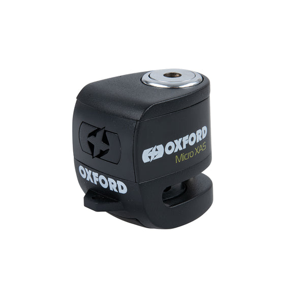 Candado de Disco con Alarma Oxford Micro XA5 Negro