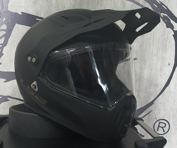 Casco LS2 Streetfighter MX419 Solid Negro Mate - Moto Helmets  -  - Cascos, Doble Propósito, Integrales