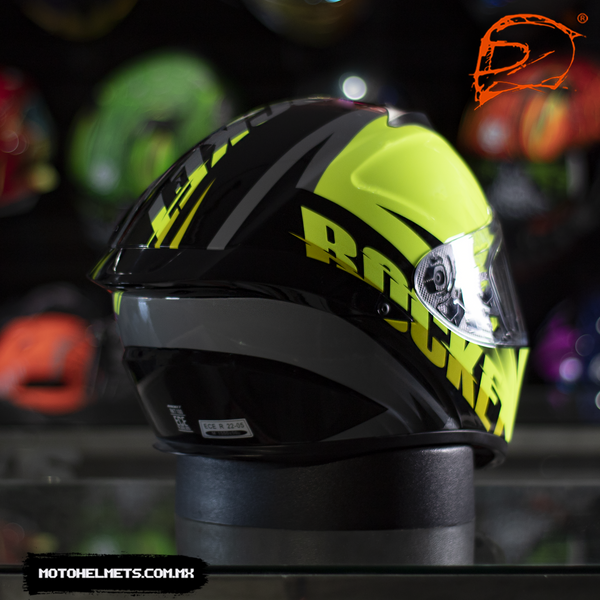 Casco Integral Joe Rocket Rkt 100 Atomic 3.0 Amarillo Fluo Brillo