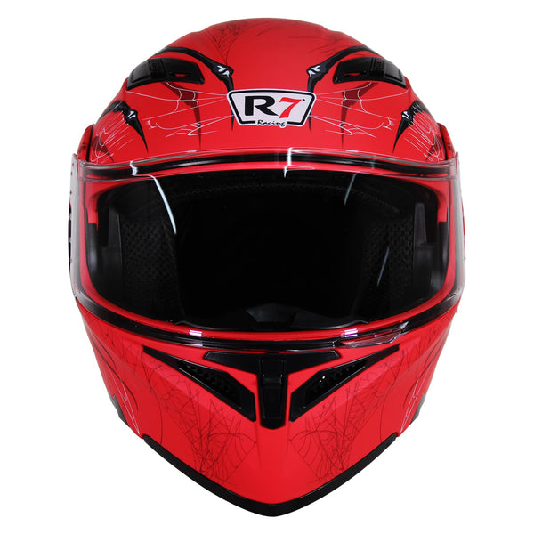 Casco Abatible R7 Unscarred Spider Ngo/Rjo/Bco - Moto Helmets  -  - Abatibles, Cascos, Modulares