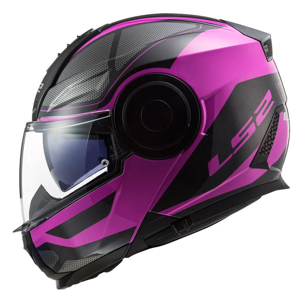 Casco Abatible LS2 Scope Axis Ngo/Rosa FF902 - Moto Helmets  -  - Abatibles, Cascos, Cascos Mujer, Modulares