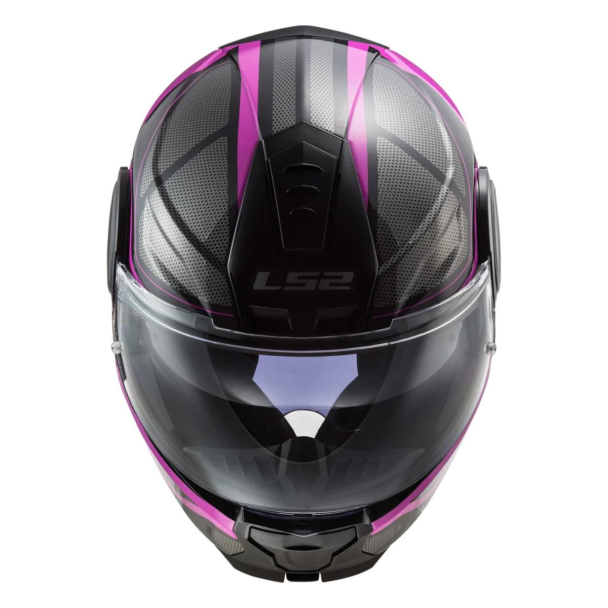 Casco Abatible LS2 Scope Axis Ngo/Rosa FF902 - Moto Helmets  -  - Abatibles, Cascos, Cascos Mujer, Modulares