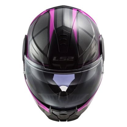 Casco Abatible LS2 Scope Axis Ngo/Rosa FF902 - Moto Helmets  -  - Abatibles, Cascos, Cascos Mujer, Modulares