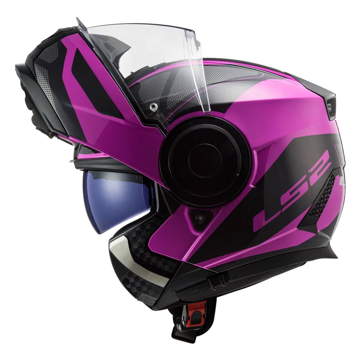Casco Abatible LS2 Scope Axis Ngo/Rosa FF902 - Moto Helmets  -  - Abatibles, Cascos, Cascos Mujer, Modulares