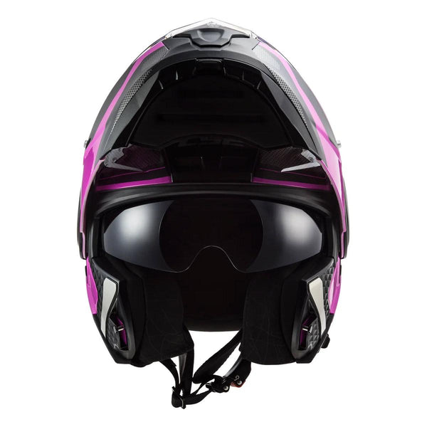 Casco Abatible LS2 Scope Axis Ngo/Rosa FF902 - Moto Helmets  -  - Abatibles, Cascos, Cascos Mujer, Modulares