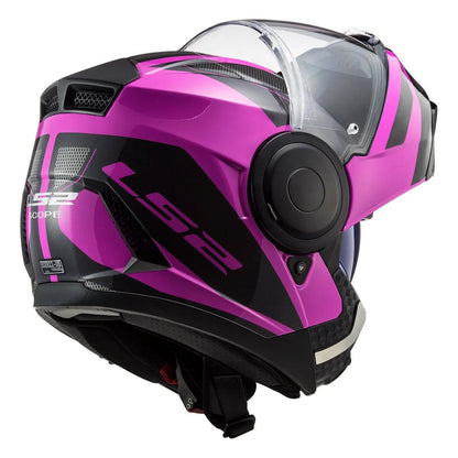 Casco Abatible LS2 Scope Axis Ngo/Rosa FF902 - Moto Helmets  -  - Abatibles, Cascos, Cascos Mujer, Modulares
