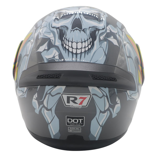 Casco Abatible R7 Unscarred Inflames Amarillo - Moto Helmets  -  - Abatibles, Cascos, Modulares