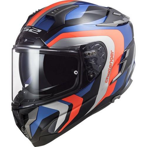 Casco LS2 Challenger Galactic Azul/Nja Fluo FF327 - Moto Helmets  -  - Cascos, Integrales