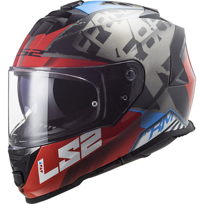Casco LS2 Storm Sprinter Ngo/Roj/Titanium FF800 - Moto Helmets  -  - Cascos, Integrales