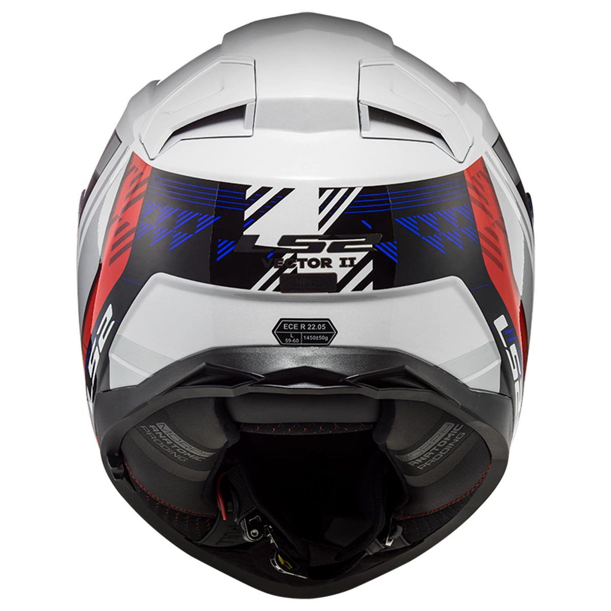 Casco Integral LS2 Vector II Stylus Blanco Rojo Mate