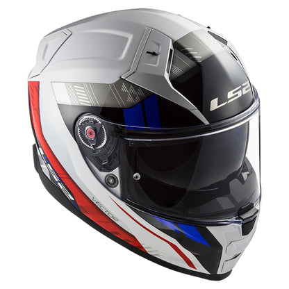 Casco Integral LS2 Vector II Stylus Blanco Rojo Mate