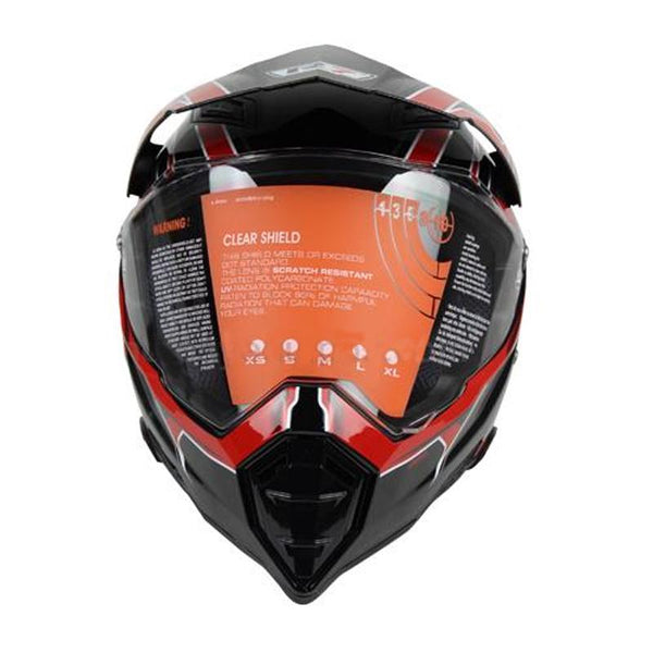 Casco R7-128 Cross City Rojo - Moto Helmets  -  - Cascos, Doble Propósito, Integrales
