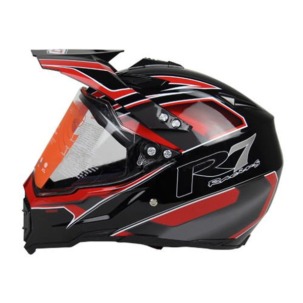 Casco R7-128 Cross City Rojo - Moto Helmets  -  - Cascos, Doble Propósito, Integrales