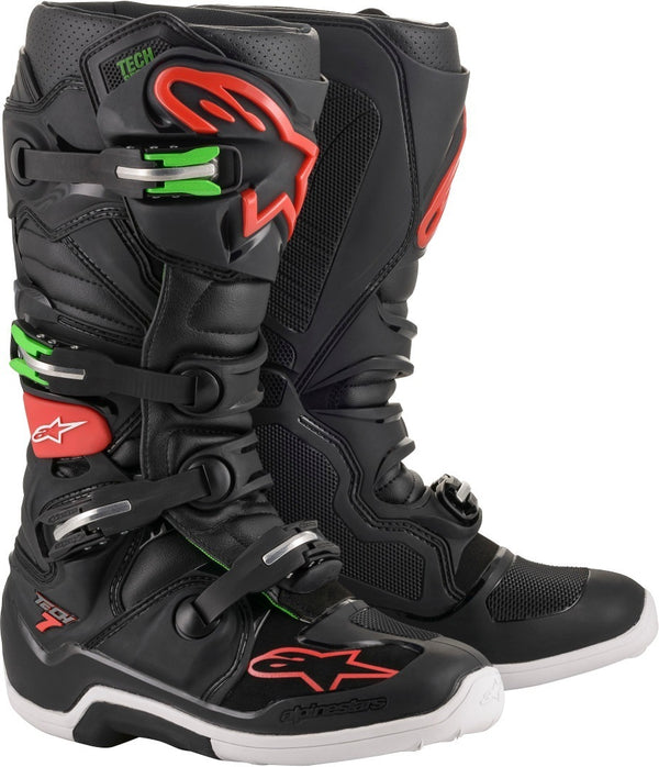 Botas Alpinestars Tech 7 Negro/Rojo - Moto Helmets  -  - Botas / Tenis, Equipo, Off Road