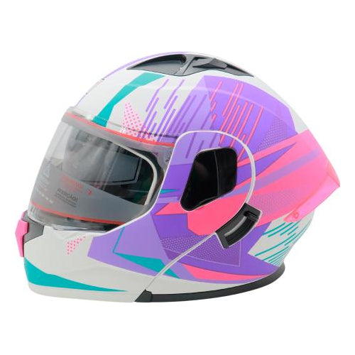 Casco Abatible R7 Racing Dynatos Hebe Doble Mica Dot