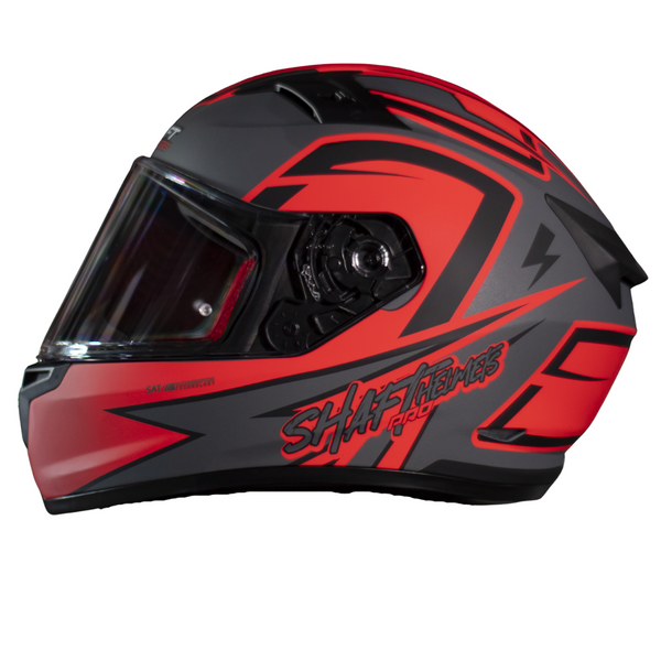 Casco Integral Shaft Pro 545 Racetrack Rojo