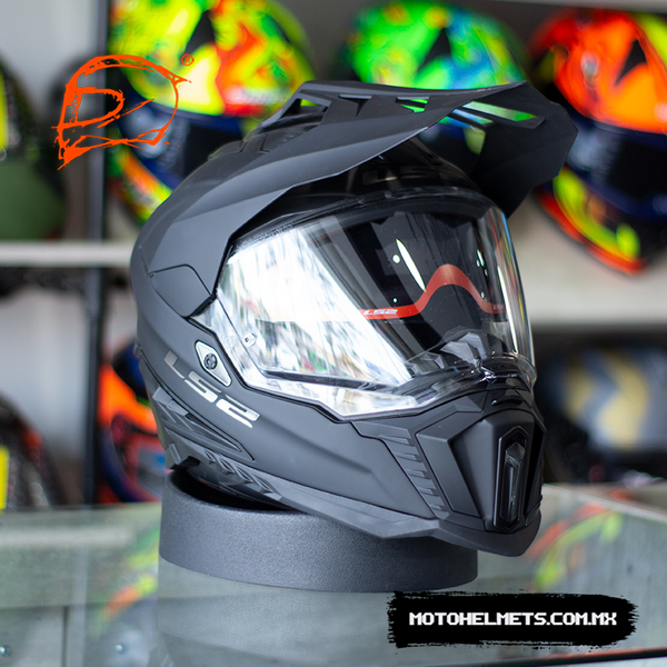 Casco Adventure LS2 Explorer Solid Negro Mate MX701