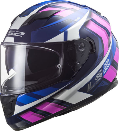 Casco LS2 Stream EVO Loop Azul/Rosa FF320 - Moto Helmets  -  - Cascos, Cascos Mujer, Equipamento Mujer, Integrales