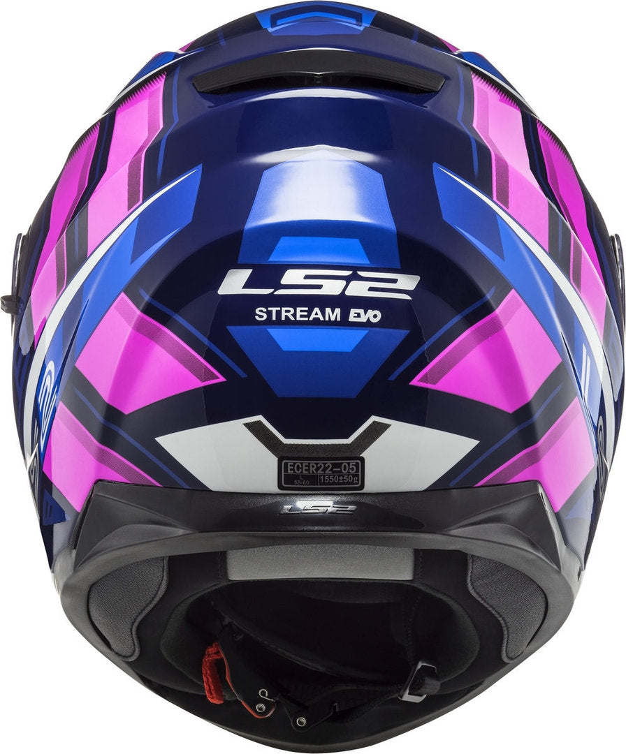 Casco LS2 Stream EVO Loop Azul/Rosa FF320 - Moto Helmets  -  - Cascos, Cascos Mujer, Equipamento Mujer, Integrales