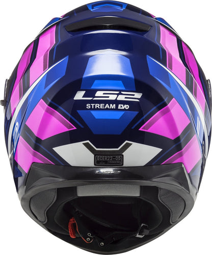 Casco LS2 Stream EVO Loop Azul/Rosa FF320 - Moto Helmets  -  - Cascos, Cascos Mujer, Equipamento Mujer, Integrales