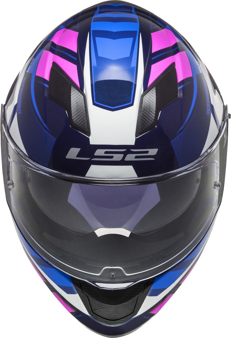 Casco LS2 Stream EVO Loop Azul/Rosa FF320 - Moto Helmets  -  - Cascos, Cascos Mujer, Equipamento Mujer, Integrales