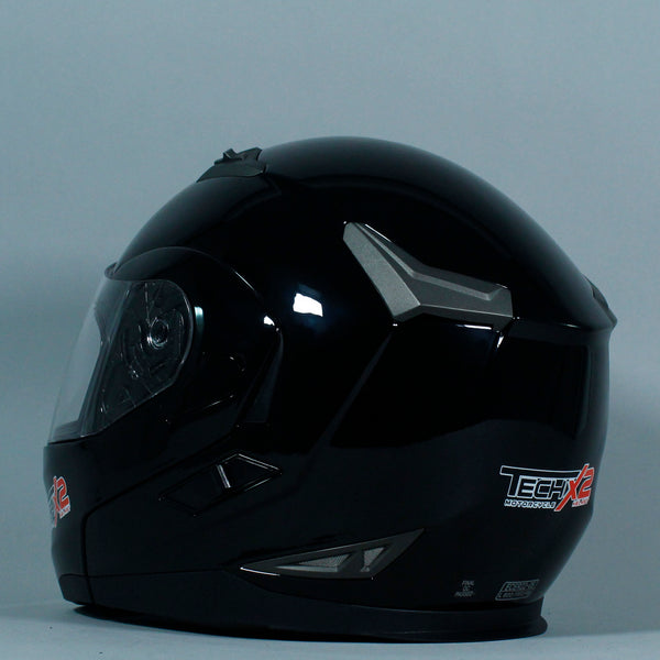 Casco Abatible Tech X2 FF953 Negro Brillo - Moto Helmets  -  - Abatibles, Cascos, Modulares