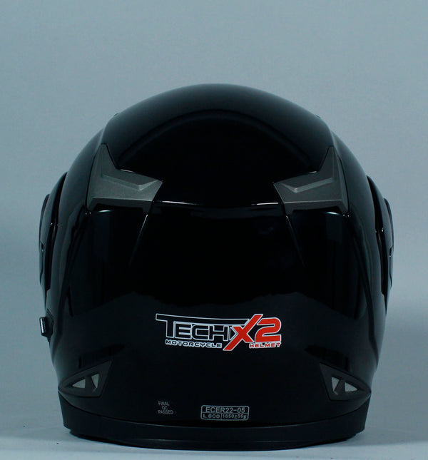 Casco Abatible Tech X2 FF953 Negro Brillo - Moto Helmets  -  - Abatibles, Cascos, Modulares