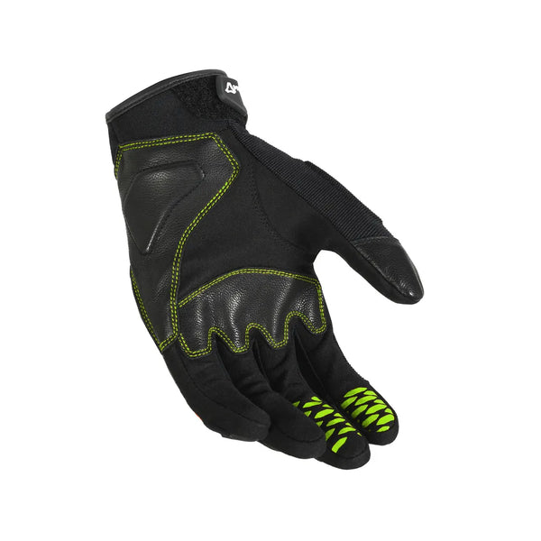 Guantes Macna Rime Negro Amarillo Fluo Piel