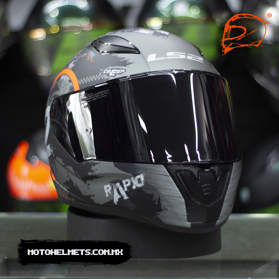 Casco Integral Ls2 Rapid II Circle Rojo Mate FF353