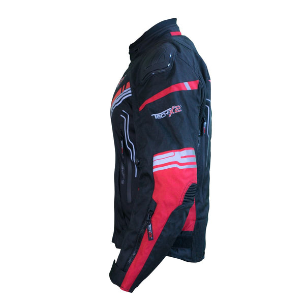 Chamarra Techx2 Sp-1313 Negro Rojo