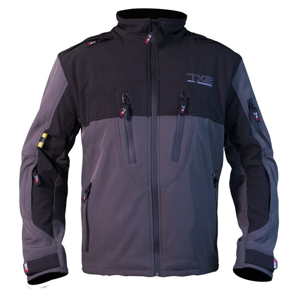 Chamarra Techx2 Sp-1326 Negra Gris