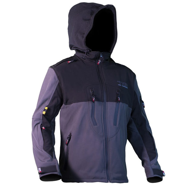 Chamarra Techx2 Sp-1326 Negra Gris