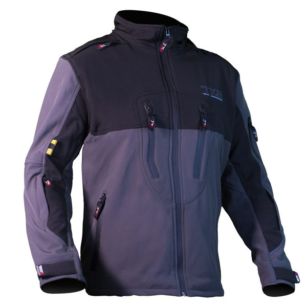 Chamarra Techx2 Sp-1326 Negra Gris