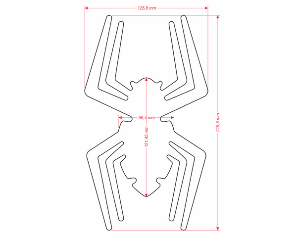Protector De Tanque Onedesign Slim Spider Tank Pad Italiano - Moto Helmets  -  - Accesorios, Accesorios varios