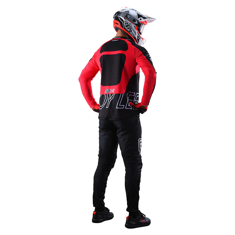 Jersey Sprint Troy Lee Designs Drop In Sram Negro Rojo