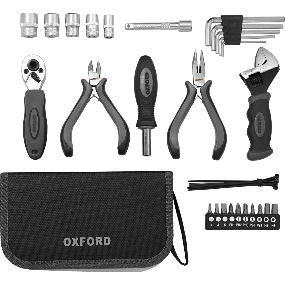 Kit herramientas de viaje Oxford para moto