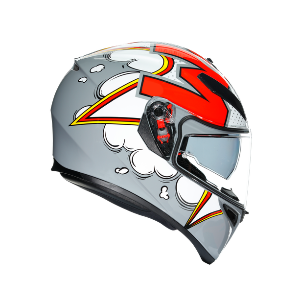agv k3 fortify Helmet - Grey/Black/Yellow Fluro AGV K3 Fortify Gray/Black/Yellow Fluo Motorcycle Helmets Features AGV K3 2023 Fortify Grey/Black/Yellow