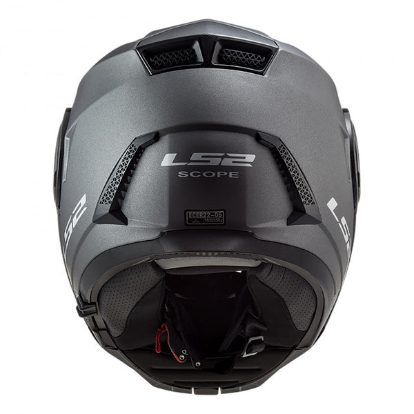 Casco Abatible LS2 Scope Solid Titanium FF902 - Moto Helmets  -  - Abatibles, Cascos, Cascos Mujer, Equipamento Mujer, Modulares