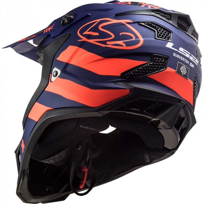 Casco Cross LS2 Subverter EVO Cargo Negro Naranja MX700 – Moto