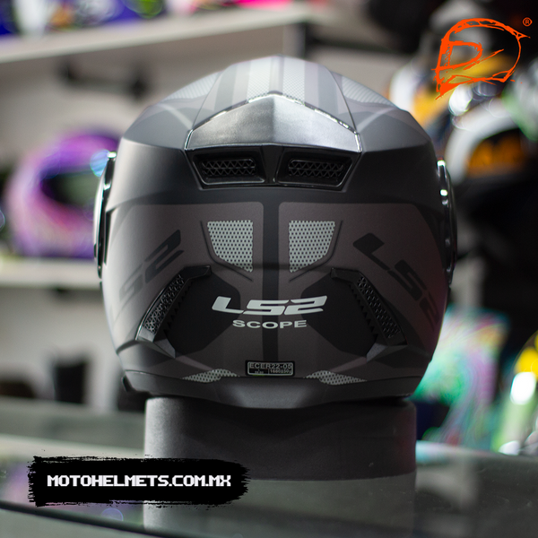 Casco Abatible Ls2 Ff902 Scope Ii Axis Negro Titanium